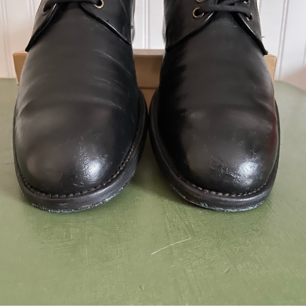 John Varvatos Italian Made Plain Toe Oxfords in Black Calfskin - Picture 4 of 16
